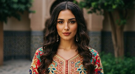 photorealistic portrait of a woman from Morocco