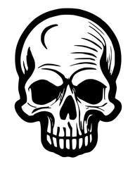 illustration of a skull cartoon