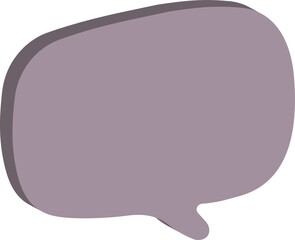 vector illustration of a speech bubble