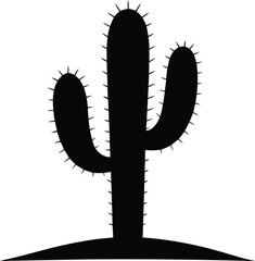 Cactus Silhouette Vector Design, Cactus Icon