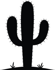 Cactus Silhouette Vector Design, Cactus Icon