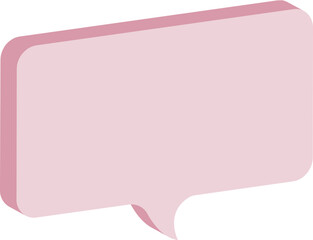 pink bubble speech bubble