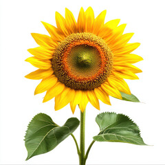 Obraz premium sunflower on white background