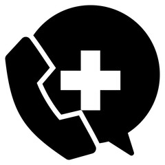 Health Service Glyph Icon