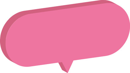 pink speech bubble