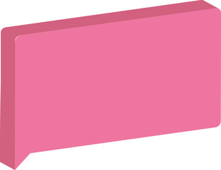 pink speech bubble