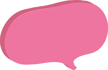 pink speech bubble