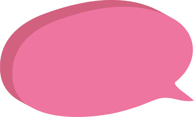 pink speech bubble
