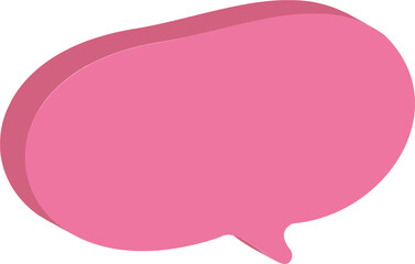 pink speech bubble