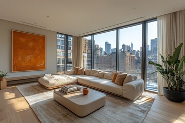 Modern City Apartment Living Room