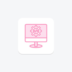 Development duotone line icon, vector, pixel perfect, illustrator file