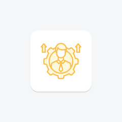 Personal Development duotone line icon, vector, pixel perfect, illustrator file