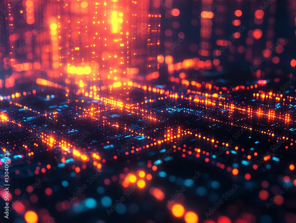 Poster it network security, data encryption shield, glowing digital patterns, secure communication, modern 