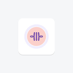 Resilience color circle icon, vector, pixel perfect, illustrator file