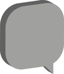chat icon on metal button