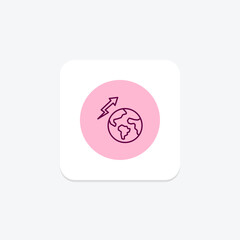 Global Growth pentaglow, vector, pixel perfect, illustrator file