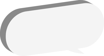 white paper speech bubble