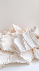 Creamy texture, white background, close-up, food styling