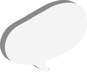 white paper speech bubble