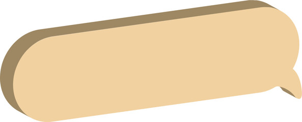 vintage paper speech bubble