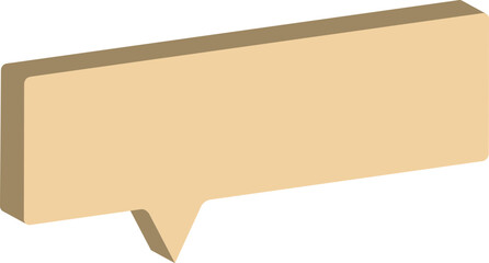 vintage paper speech bubble