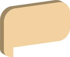 vintage paper speech bubble