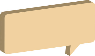 vintage paper speech bubble