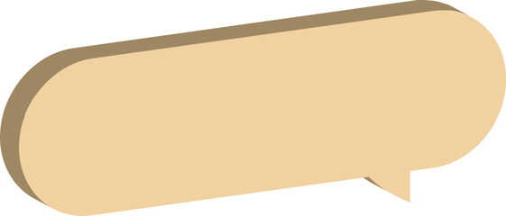 vintage paper speech bubble