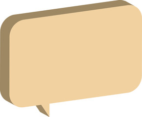 vintage paper speech bubble