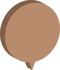 brown cardboard box isolated