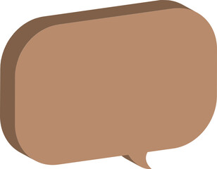 old paper speech bubble