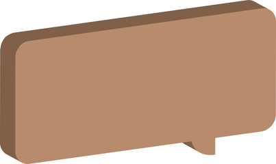 old paper speech bubble