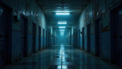 Seamless pattern of realistic prison cell bars , locked, monochrome