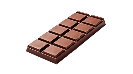 Fototapeta premium Milk Chocolate Bar on PNG Transparent Background. Delicious, Gourmet 