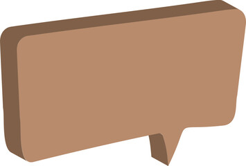 old paper speech bubble