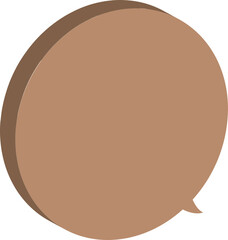 old paper speech bubble