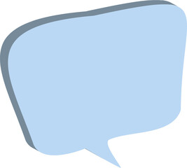 blue speech bubble
