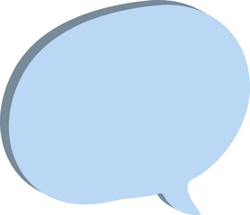 blue speech bubble