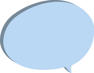 blue speech bubble