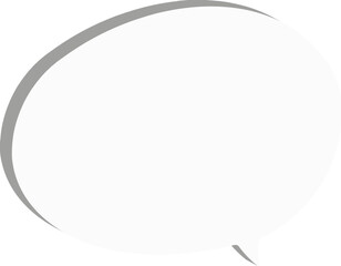 white paper speech bubble