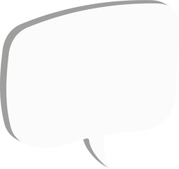 Fototapeta premium white paper speech bubble
