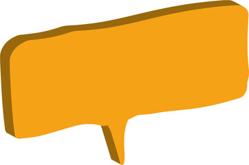 yellow speech bubble