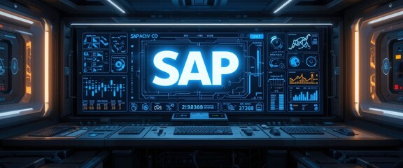 SAP Software Futuristic Interface - Futuristic Technology