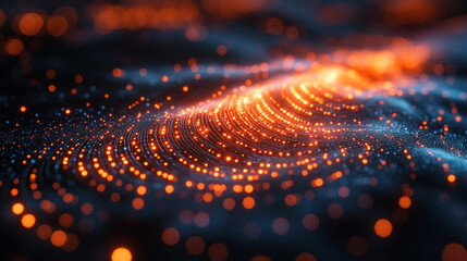 Futuristic cybersecurity analysts using AI-powered intrusion detection, refining quantum-safe cryptographic security, optimizing next-gen biometric authentication