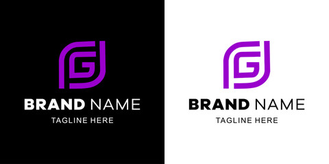 Creative Letter G Logo with Abstract, Illustration, Design Inspiration, Vector, Icon