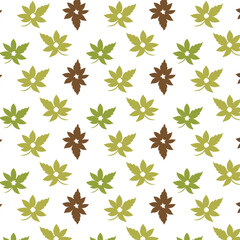 seamless background with leaves