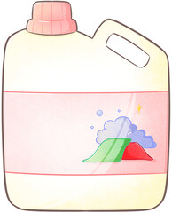 A gallon of Washing liquids.
