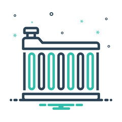 Mix icon for radiator