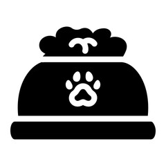 cat bowl Solid icon