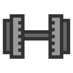 Fitness and dumbbells